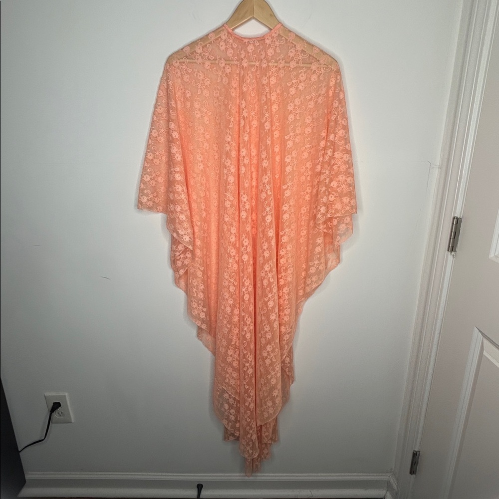 Vintage floral lace cape